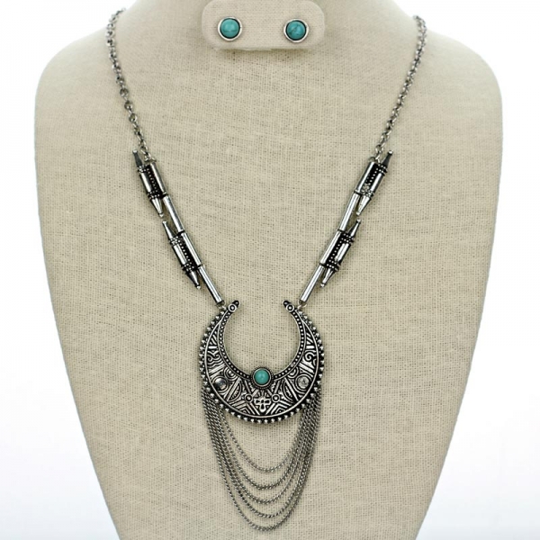 Fashion Crescent Necklace Set