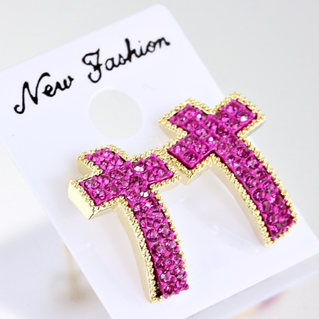 Cross Post Earrings