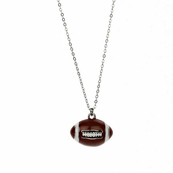 Sports Theme Foot Ball Pendant Necklace