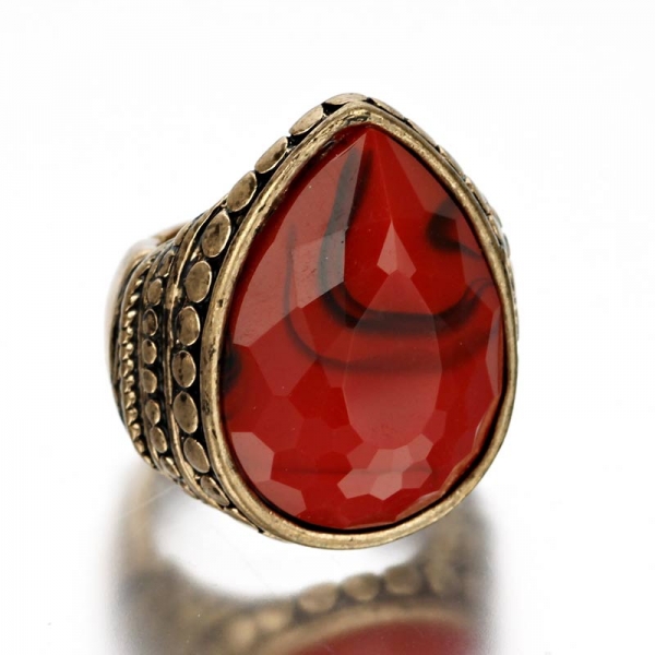 Fashion Turquoise Stone Stretch Ring
