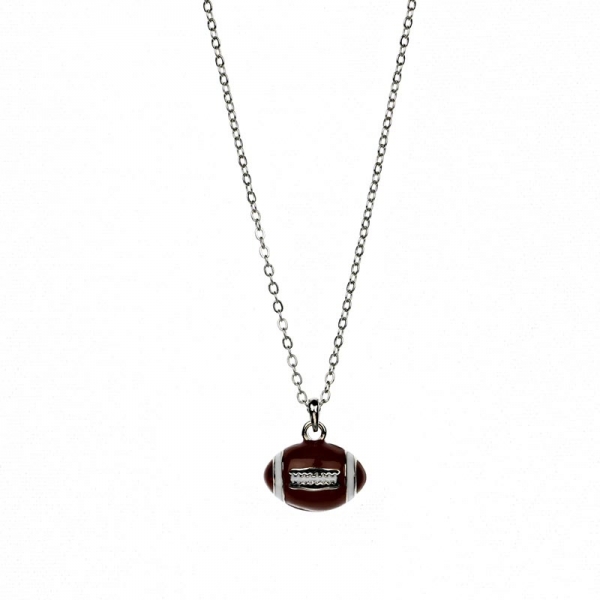 Sports Theme Foot Ball Pendant Necklace