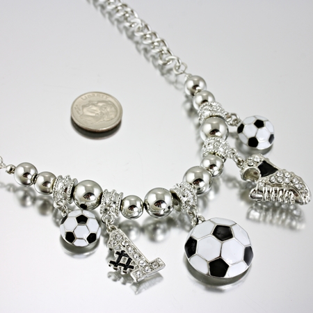 Sports Theme Soccer Ball Necklace