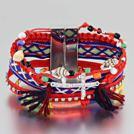 Cross Multi Layer Bracelet