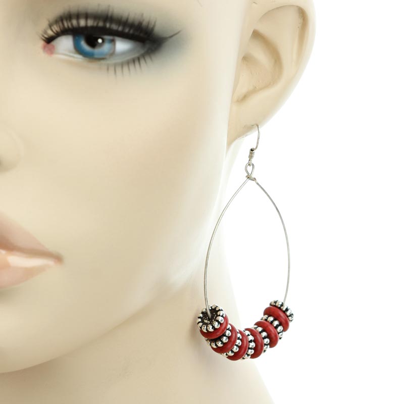 Turquoise Fish Hook Earrings