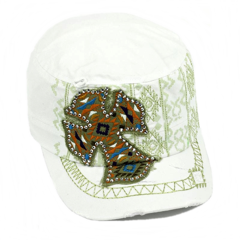Navajo Style Cross Cadet Style Cap