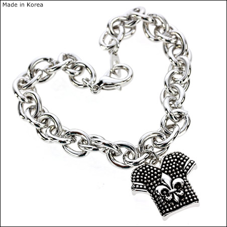 Fleur De Lis Uniform Charm Bracelet