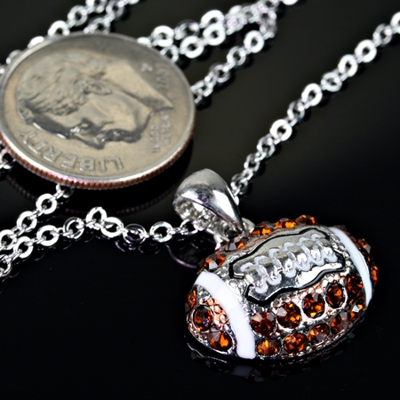 Sports Theme Foot Ball Pendant Necklace