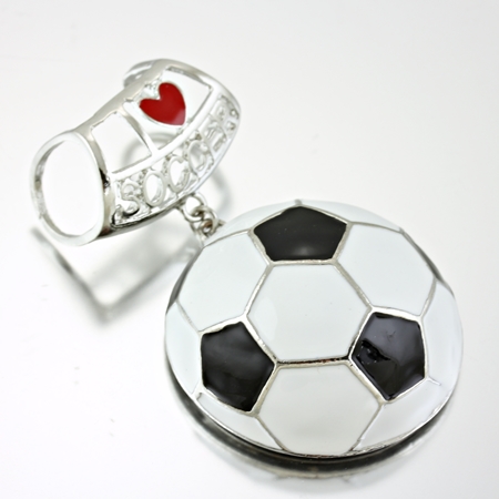 Soccerball Scarf Ring