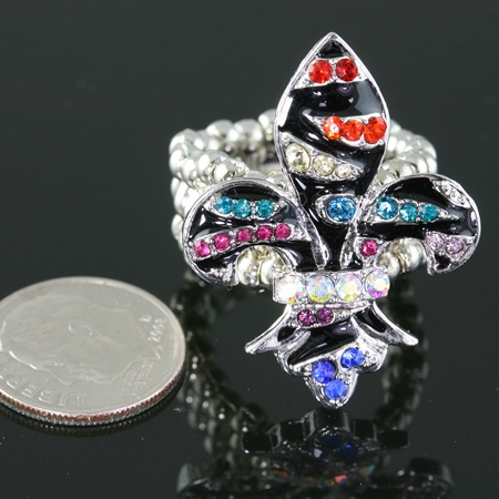 Fleur De Lis Stretch Ring