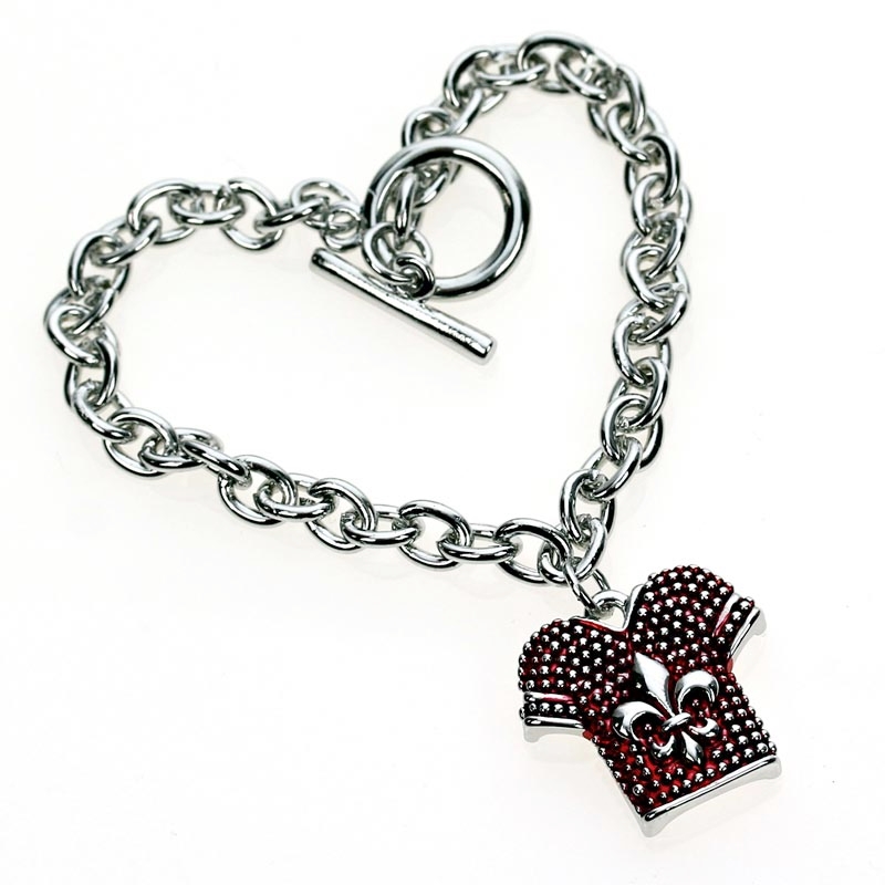 Fleur De Lis Uniform Charm Bracelet
