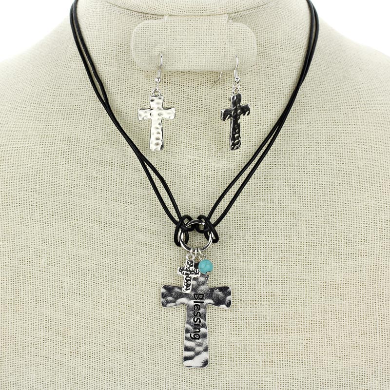 Cross Necklace Set