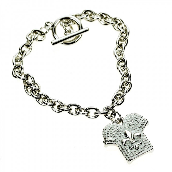 Fleur De Lis Uniform Charm Bracelet