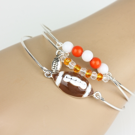 Sports "Football" Bangle Bracelet