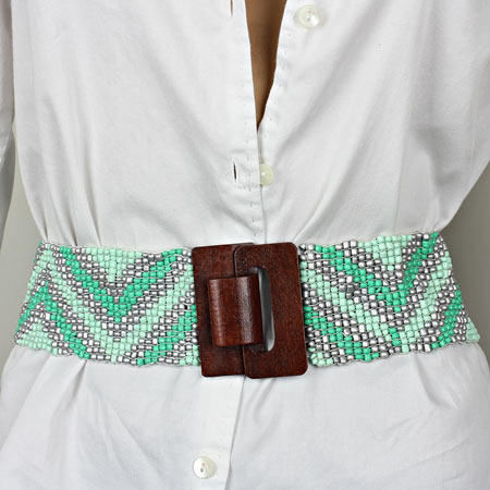 Fashion Wood Buckle Belt