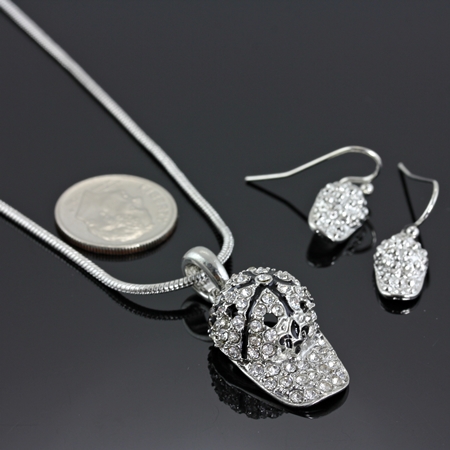 Small Baseball Cap w/Fleur De Lis Logo Necklace Set