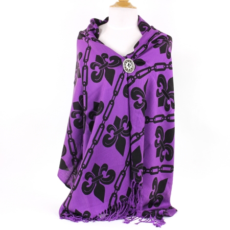 Fleur De Lis Scarf-SCF10-0180/AMJT