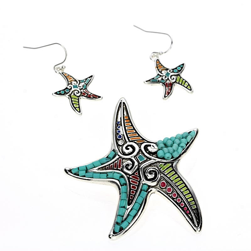 Star Fish Pendant Set