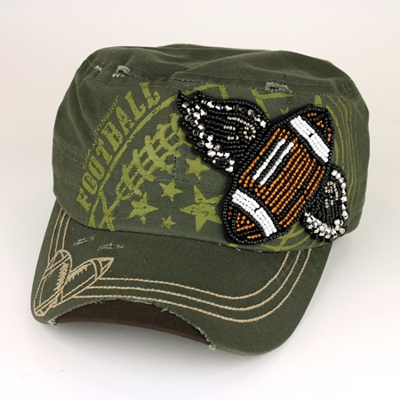 Sports "Football w/Wings" Cap