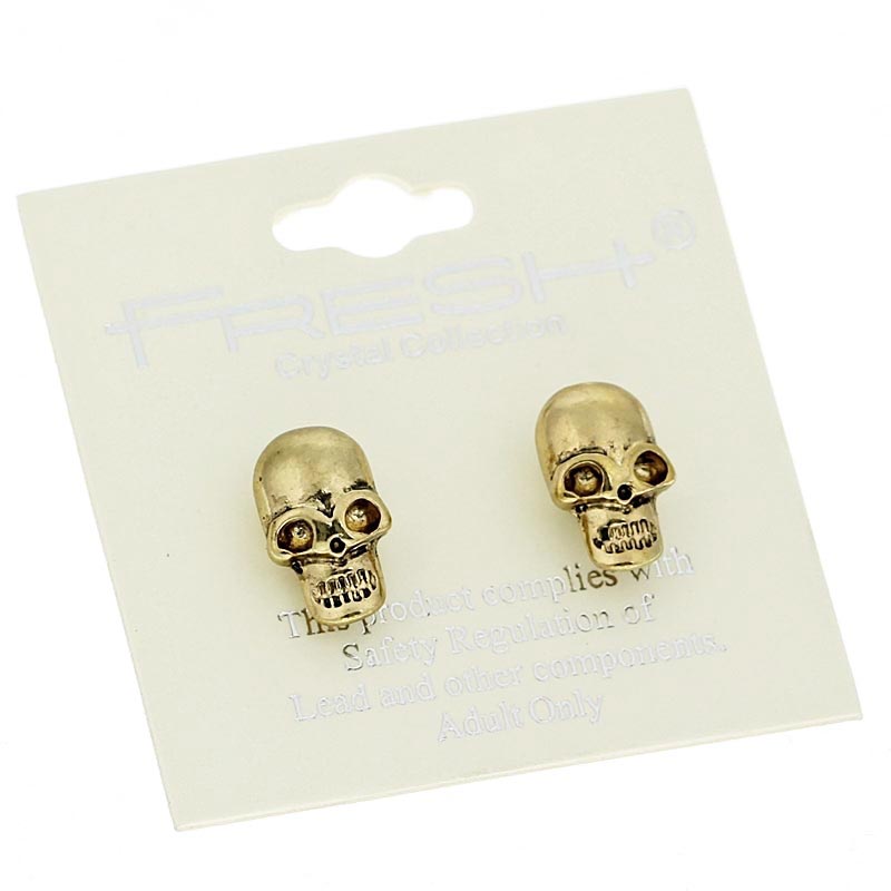 Skull Post Earrings