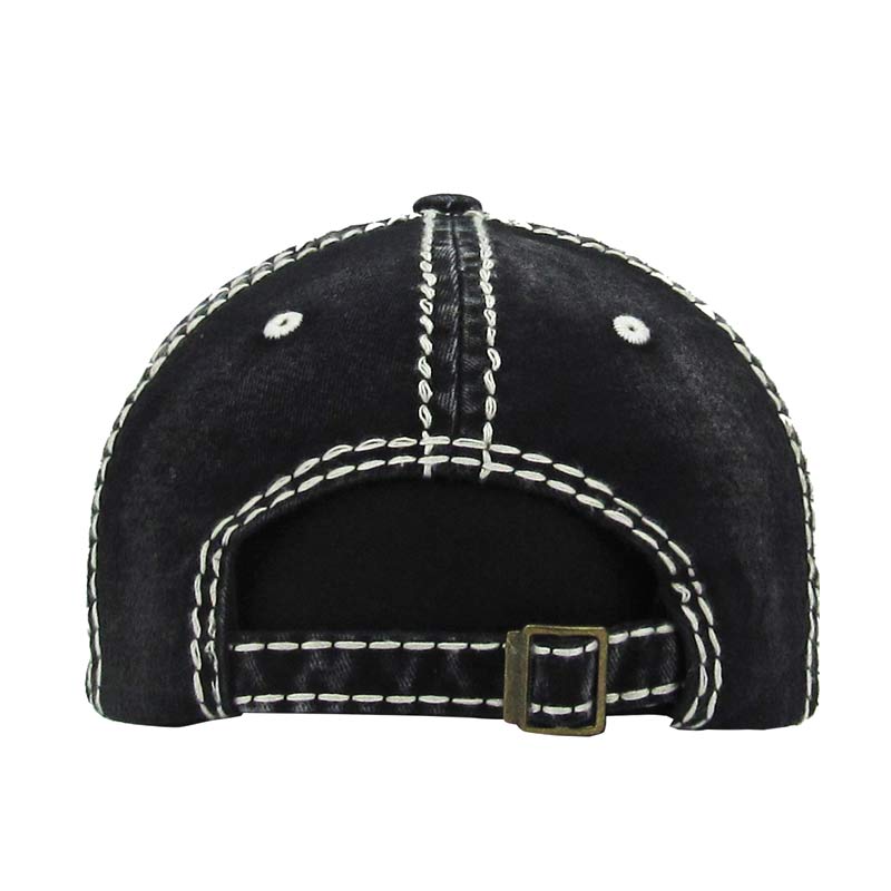 "ROCK STAR" Washed Cotton Vintage Ball Cap - Image 3