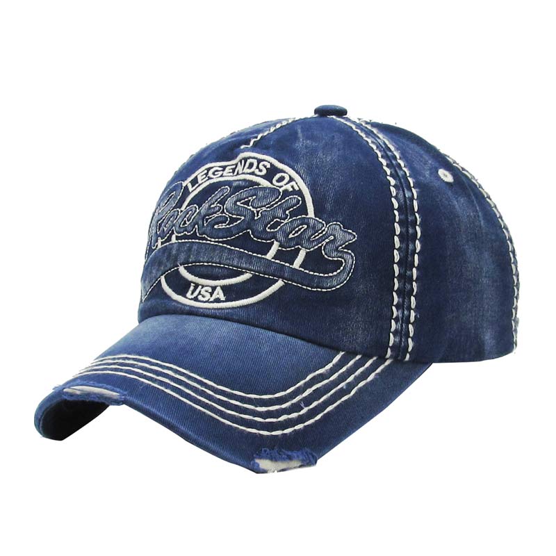 "ROCK STAR" Washed Cotton Vintage Ball Cap