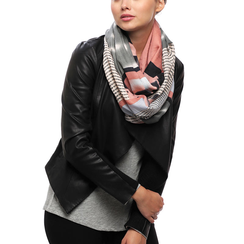Jacquard Viscose Infinity Scarf