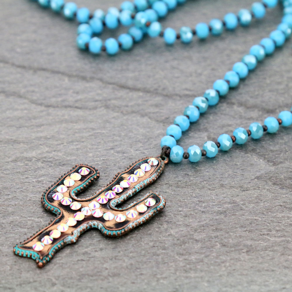 Cactus with Stone Necklace - Image 3
