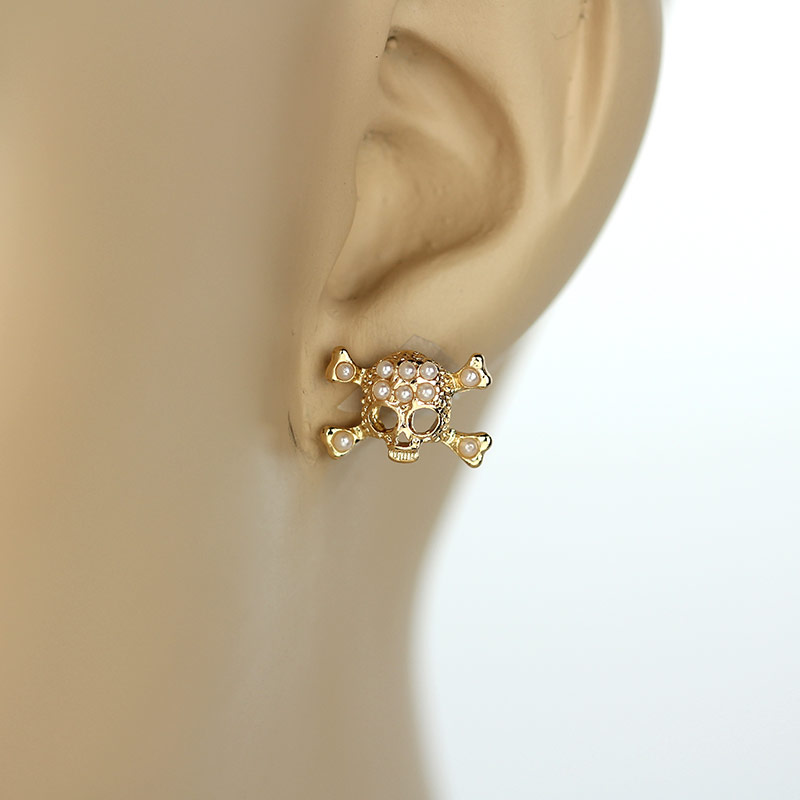 Skull Post Earrings