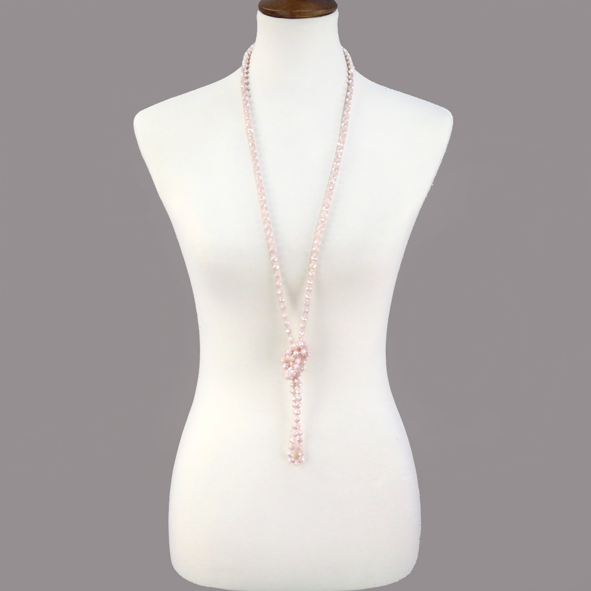 60" Endless Crystal Bead Necklace - Image 2