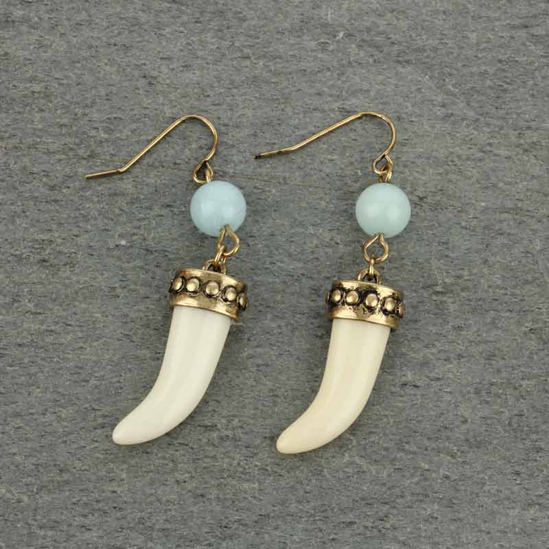 JJ Fashion Horn Earrings