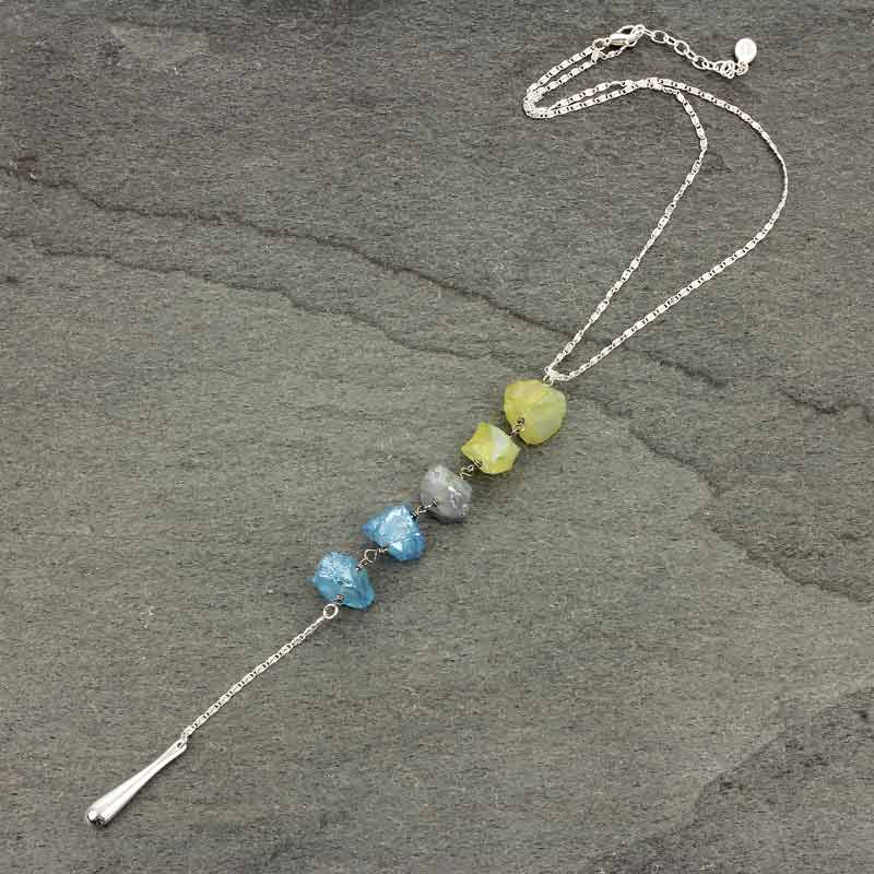 JJ Multicolor Stone Necklace