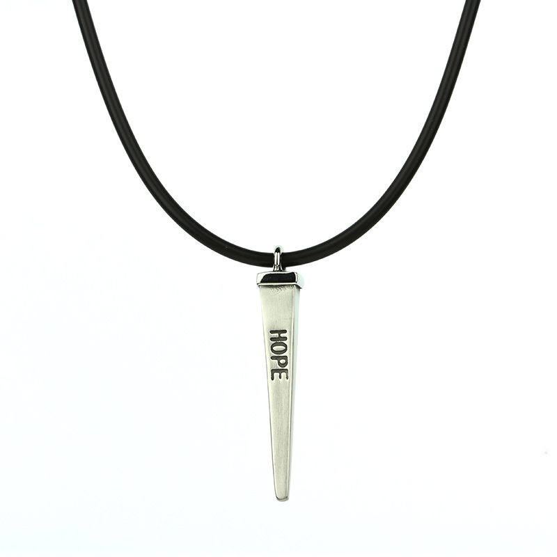 Fashion "HOPE" Stainless Steel Pendant Necklace