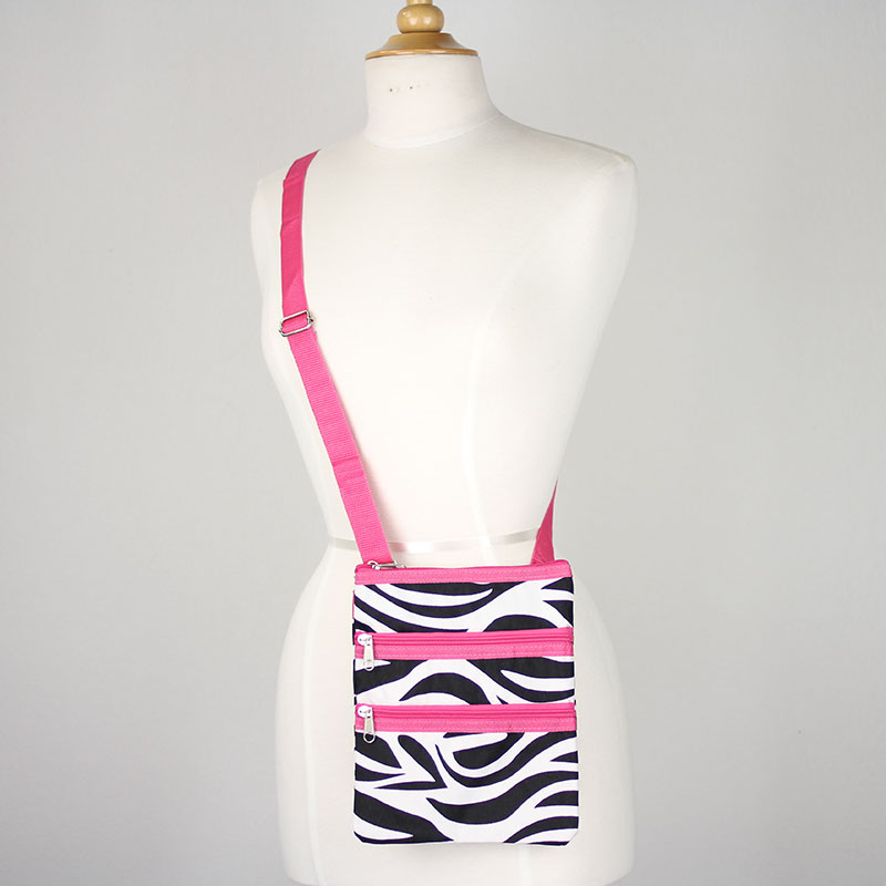 Fashion Canvas Zebra Messenger Bag - Image 2
