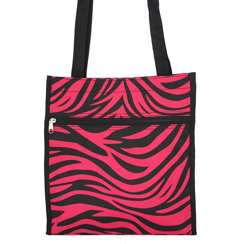 Fashion Canvas Zebra Tote Bag