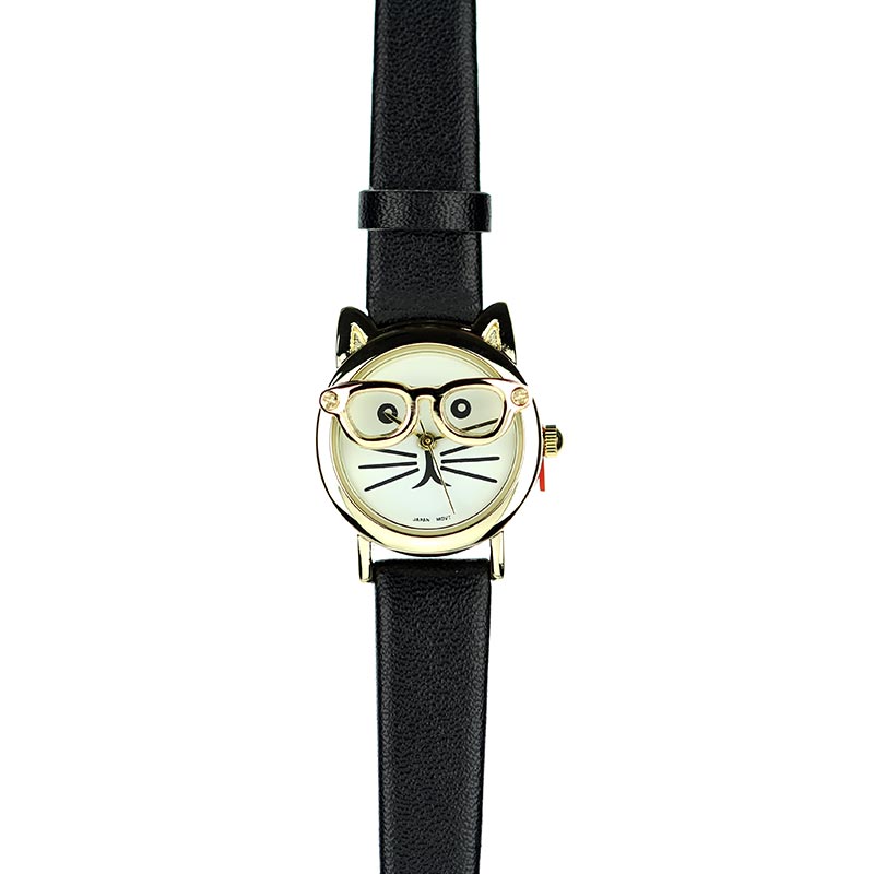 Fashion "Cat" Leather Band Watch