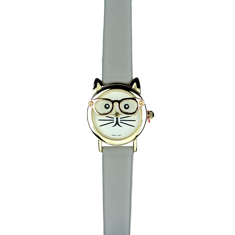 Fashion "Cat" Leather Band Watch