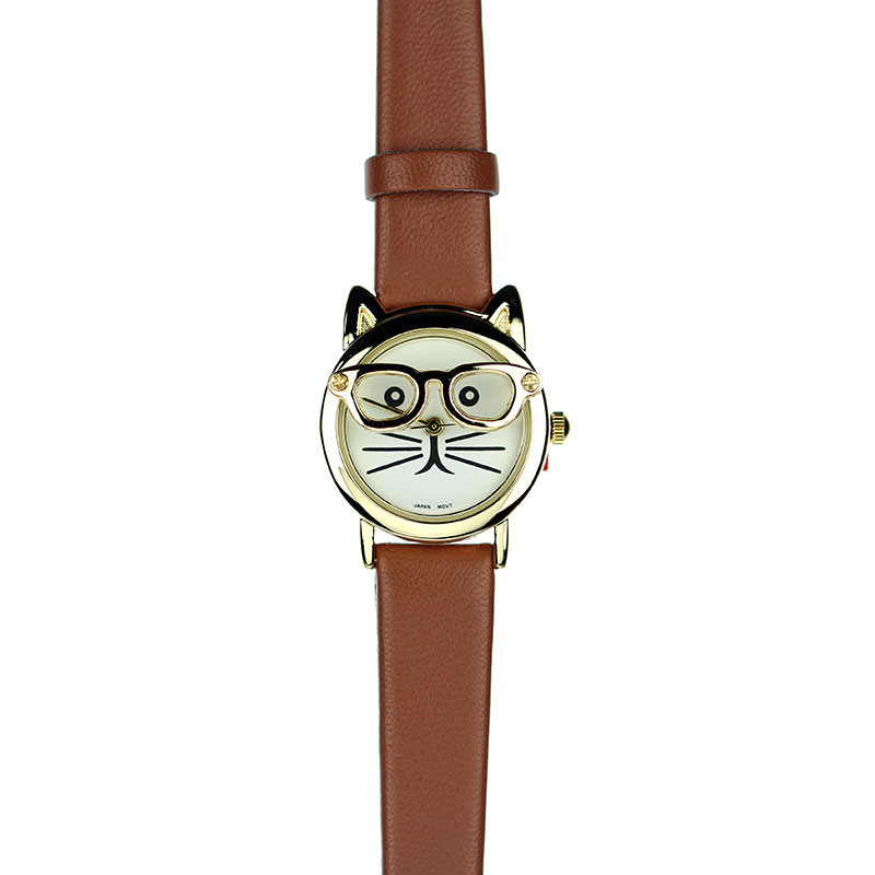 Fashion "Cat" Leather Band Watch