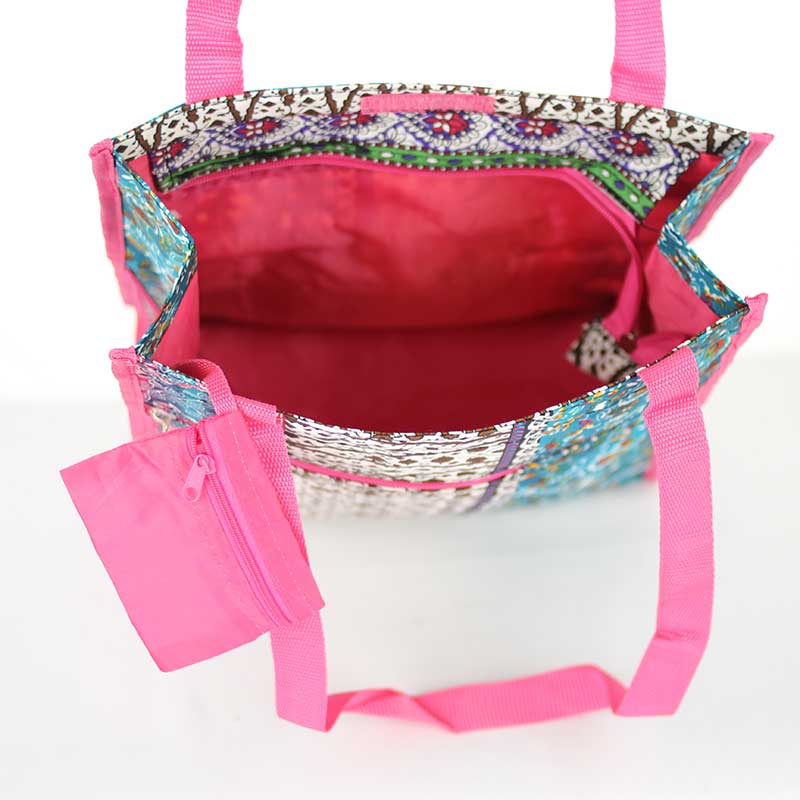 Fashion Canvas Chevron Tote Bag - Image 3