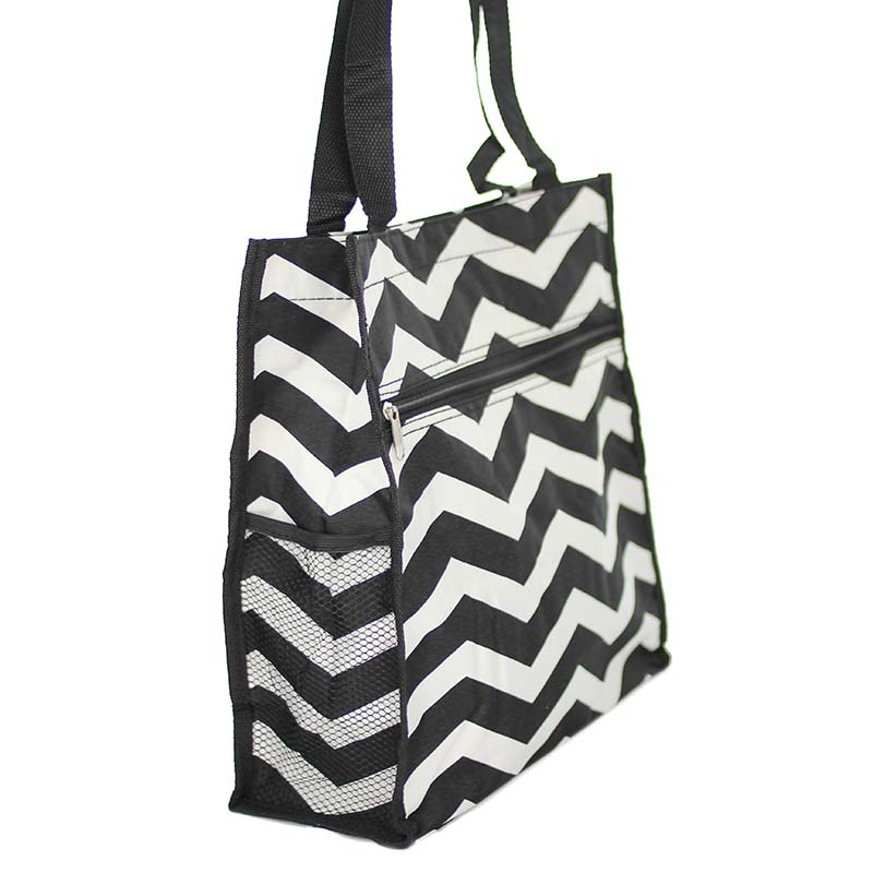 Fashion Canvas Chevron Tote Bag - Image 2
