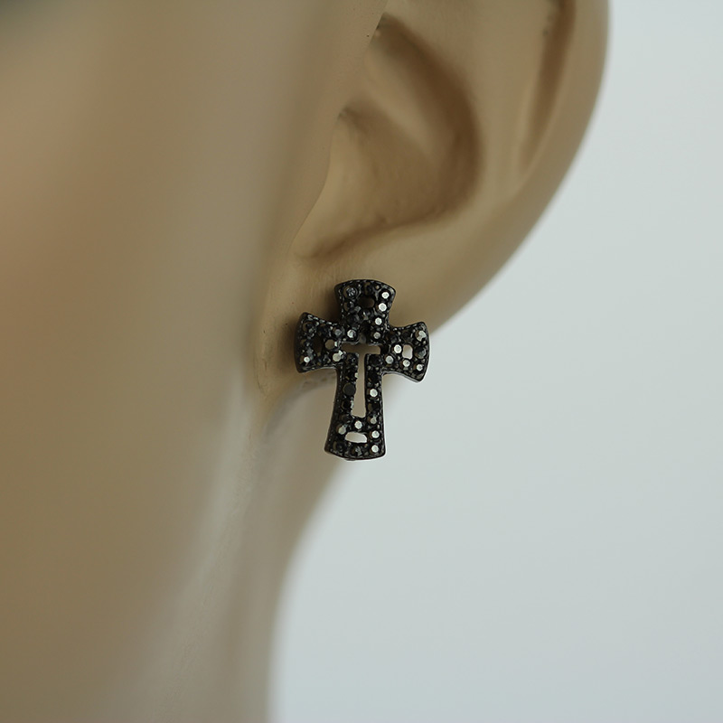 Cross Post Earring