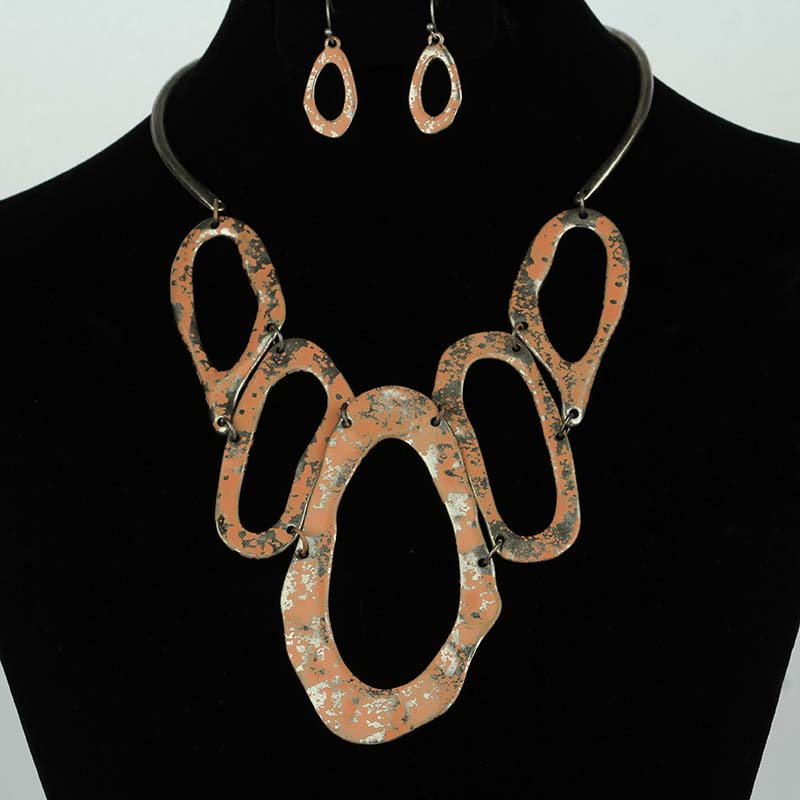 Fashion Metal Casting Necklace Set