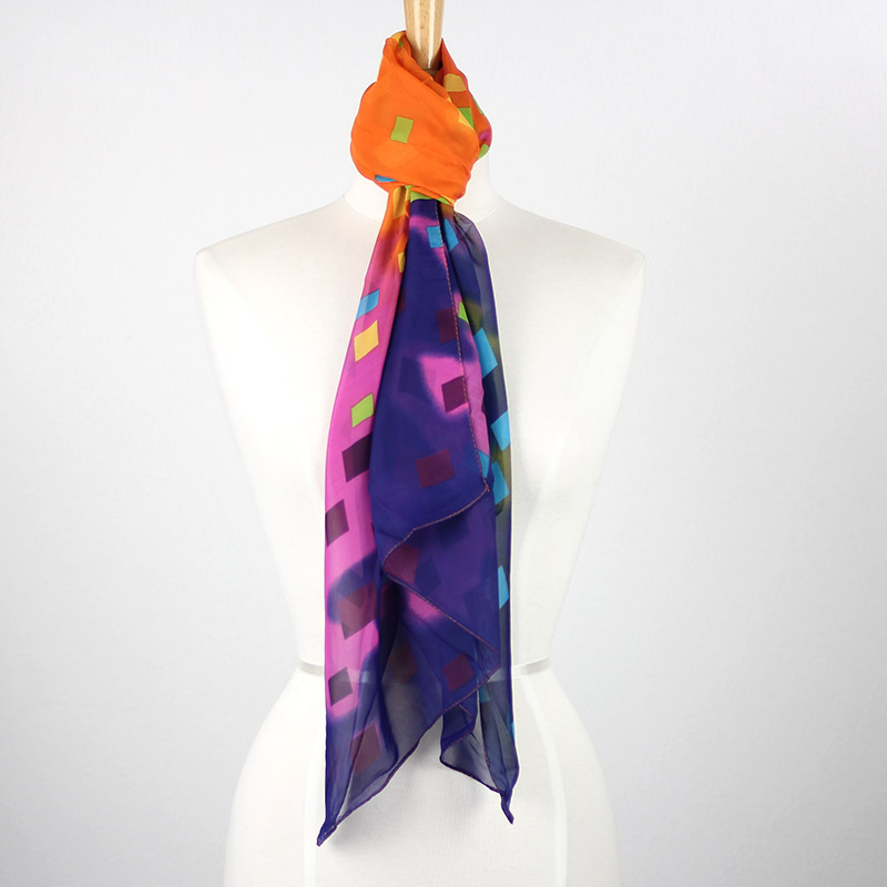 Fashion Colorful Blocks Scarf