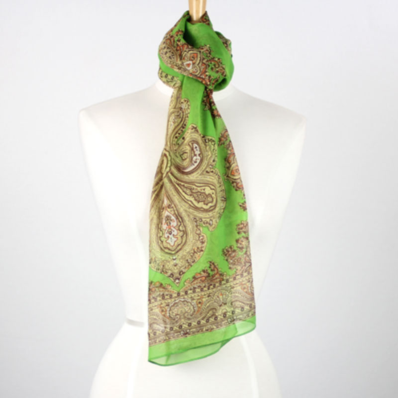 Fashion Paisley Border Scarf