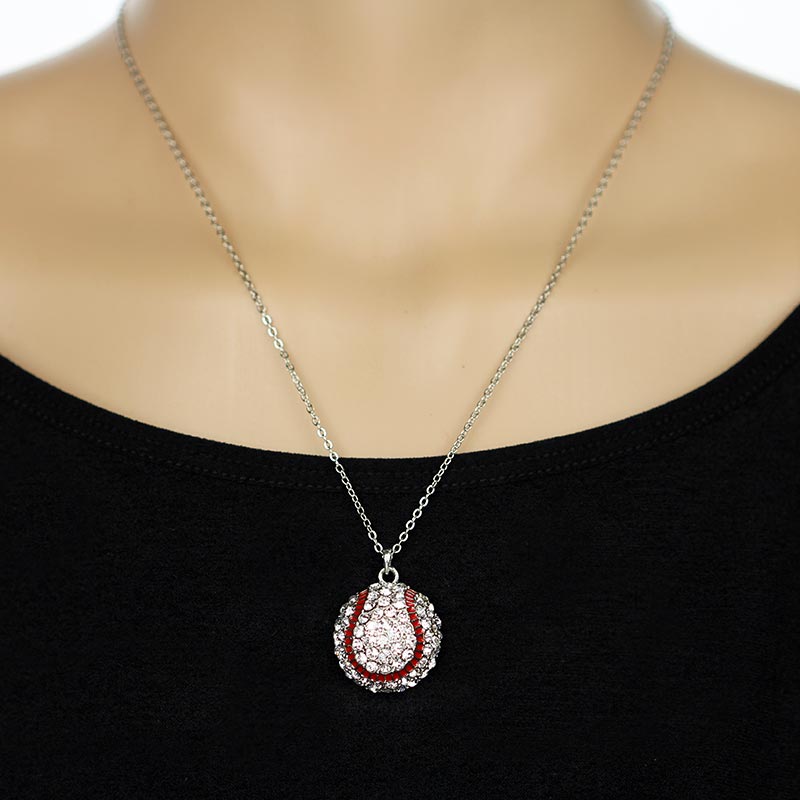 Sports Theme "Baseball" Pendant Necklace