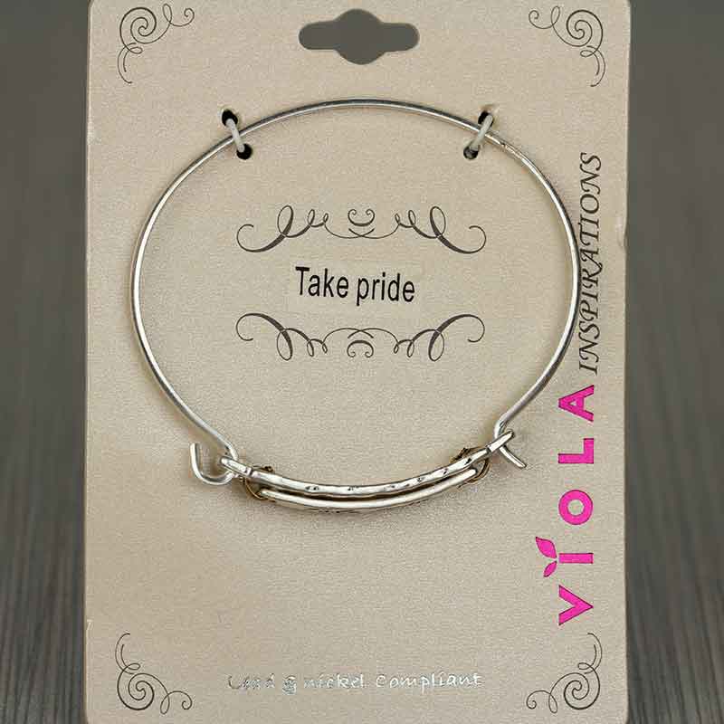Inspirational "Take Pride" Push Bangle - Image 2