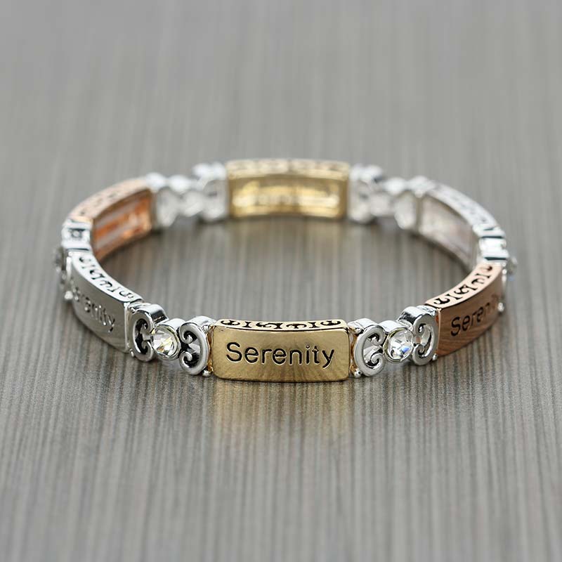 Religious "The Serenity Prayer" Stretch Bracelet - Image 3