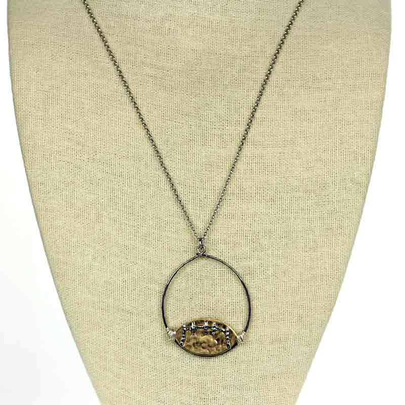 Sports Theme "Football" Pendant Necklace