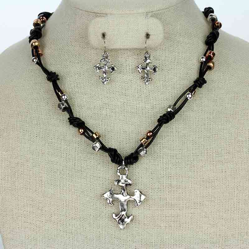 Cross Necklace Set