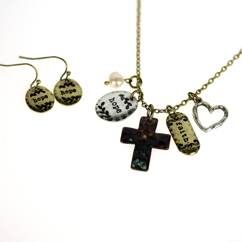 Cross Necklace Set