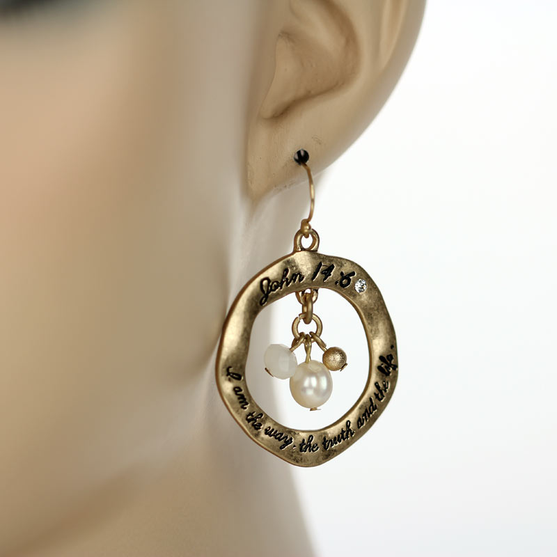 Fashion Religious Fish Hook Earrings